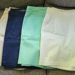 Talbots Women's Shorts in Cream, Navy, Mint, and Beige